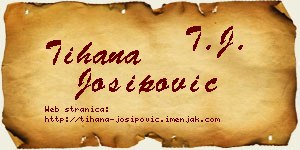 Tihana Josipović vizit kartica